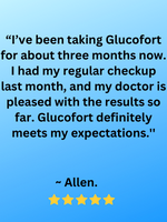glucofort reviews - “my doctor is pleased with the results so far. Glucofort definitely meets my expectations.''